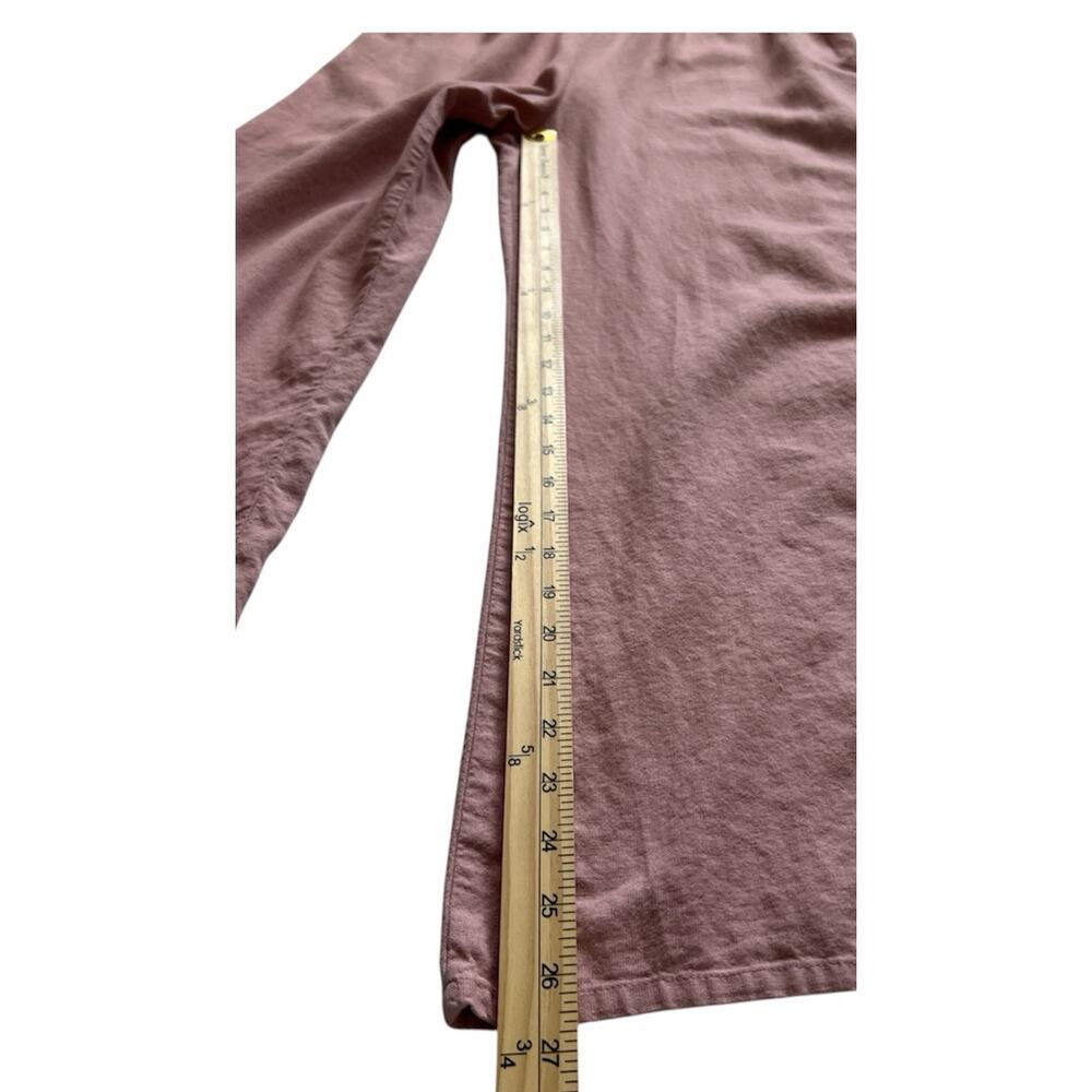 Love Tree Jumpsuit Womens Large Pink Linen Blend Smocked Bodice Boho Cottagecore - Picture 10 of 12